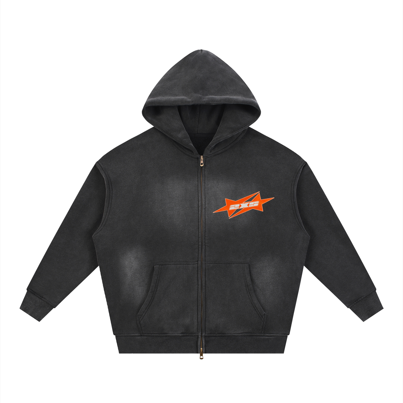 2XS FADED ZIP UP