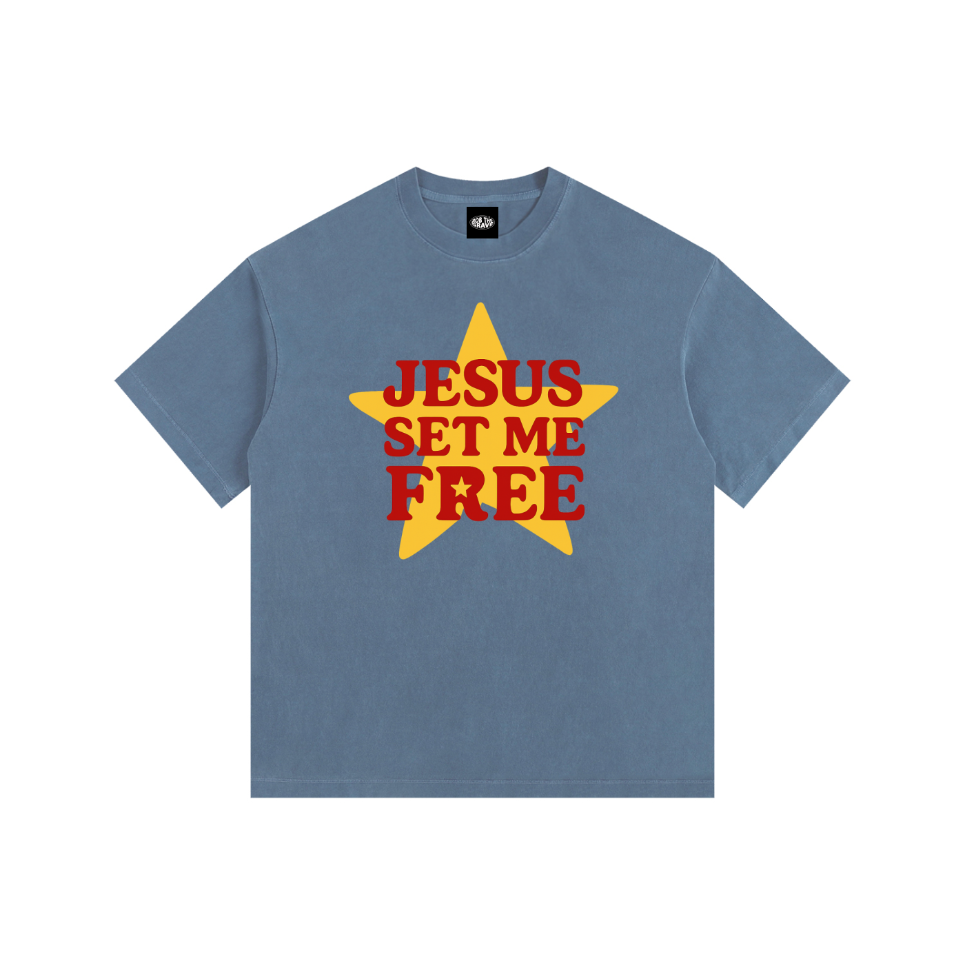 JSMF Vintage Washed Oversized Cotton T-Shirt