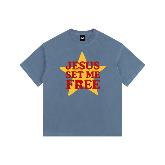 JSMF Vintage Washed Oversized Cotton T-Shirt