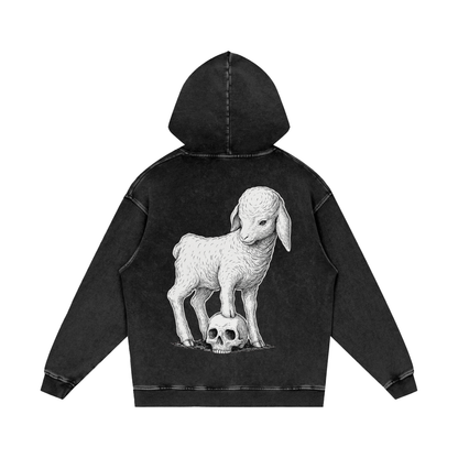 RTG Washed Loose Cotton Hoodie