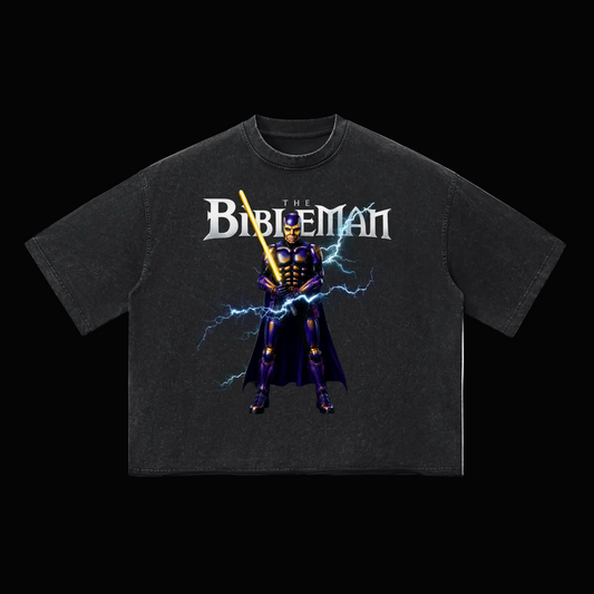 BIBLEMAN Unisex Vintage Wash Boxy T-Shirt