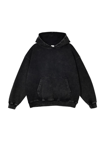 RTG Washed Loose Cotton Hoodie