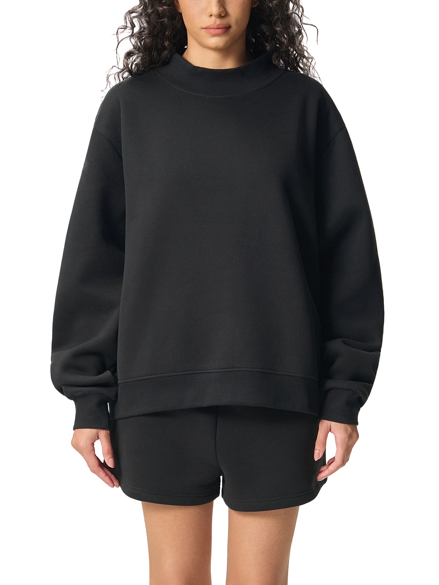 ANYTHING IS POSSIBLE Mid-Neck Crew Sweatshirt