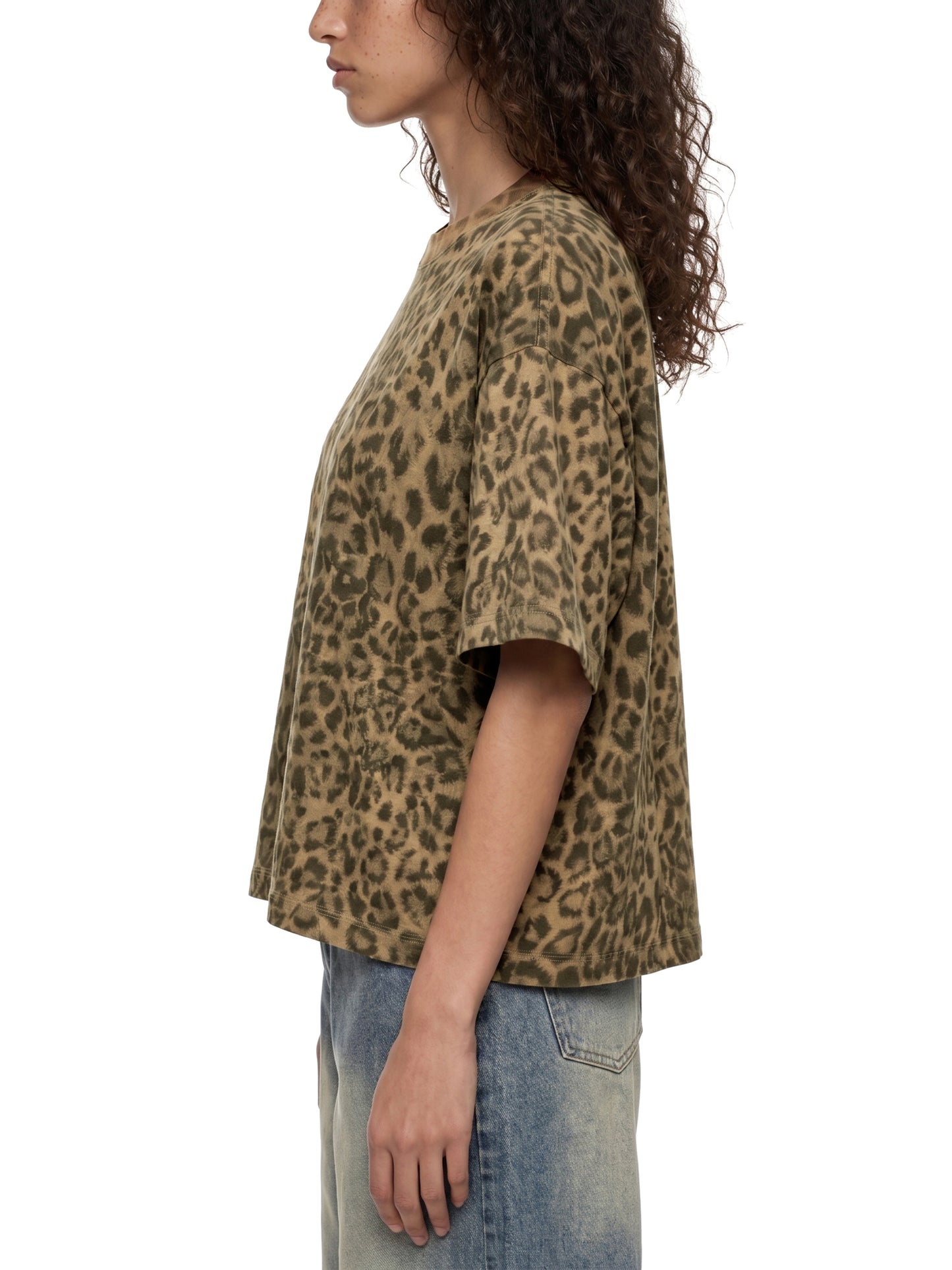 RTG X AVERY HGLJ Leopard Print Boxy T-Shirt
