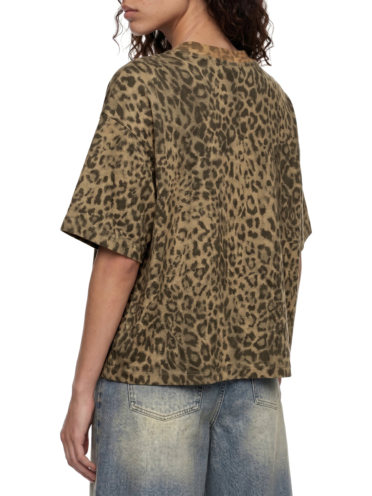 RTG X AVERY HGLJ Leopard Print Boxy T-Shirt